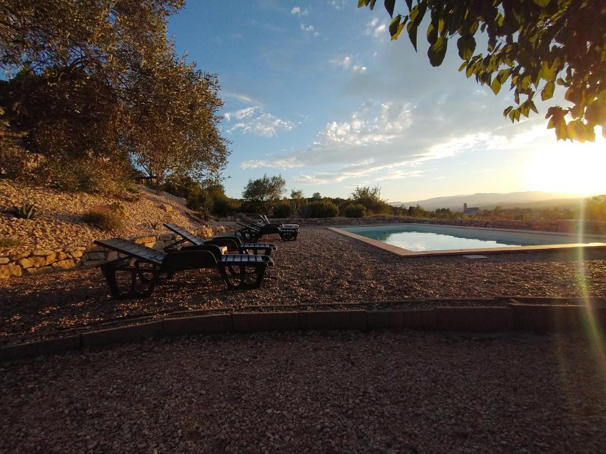 مبيت وإفطار غروسبيير Les Agaves Piscine Panoramique Vue Exceptionnelle المظهر الخارجي الصورة